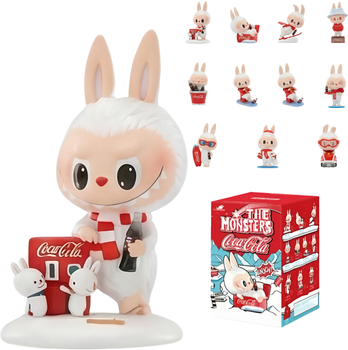 Лабубу брелок UFT сюрприз Labubu Pop Mart Coca-Cola Enjoy Monsters рандомный персонаж (UFTColaEnjoy1)