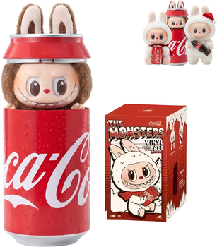 Мягкая игрушка UFT Лабубу сюрприз Labubu POP MART Monsters Coca-Cola 20 см рандомный персонаж (UFTCola3)