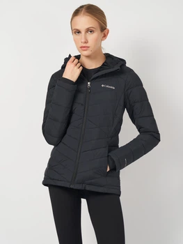 Куртка зимняя короткая женская Columbia Omni-Heat Infinity Omni-Shield Joy Peak II Hooded Insulated Jacket 2089041CLB-010 S Черная (0990054802746_0195981134629)