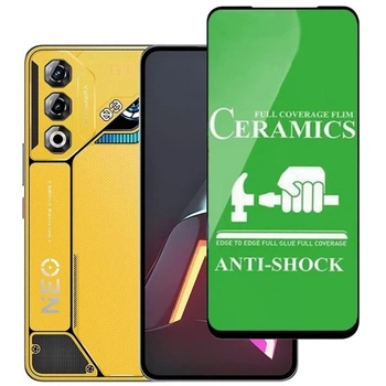 Защитное стекло-пленка Fiji Ceramics для Nubia Neo 3 GT 5G полная проклейка черный