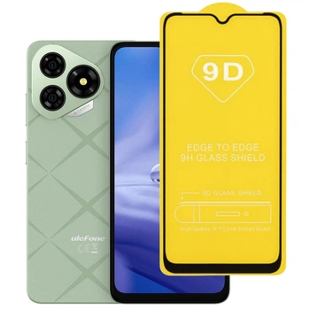 Защитное стекло TDG 9D для Ulefone Note 19 полная проклейка черный