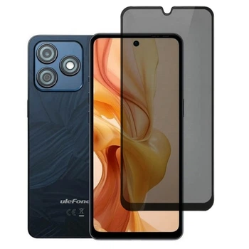 Защитное стекло Fiji Privacy для Ulefone Note 18 Ultra антишпион Anti-peeping полная проклейка черный