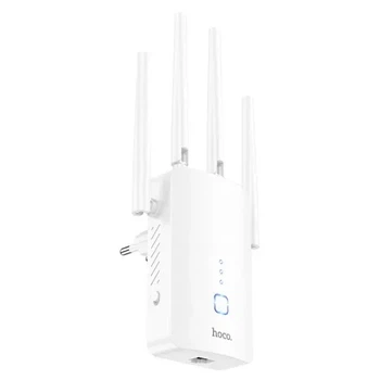 WiFi-роутер HOCO HI35 WiFi4 repeater(EU) Білий