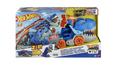 Мега-транспортер Hot Wheels City Неймовірний Ті-рекс 2 в 1