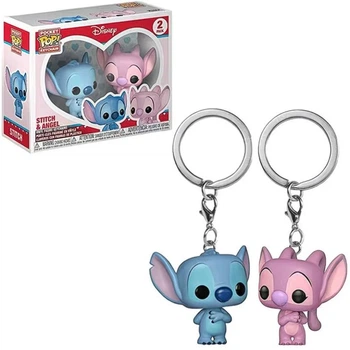 Набор брелоков Funko Pocket Pop! "Стич и Ангел" (Stitch and Angel)