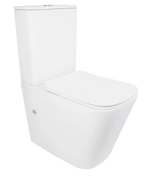 Унітаз підлоговий Qtap Tern Ultra Quiet з сидінням Slim Duroplast/ Soft-close/ Quick Release QT17226003AW