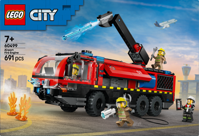 Zestaw klocków LEGO CITY Lotniskowy wóz strażacki 691 elementów (60499)