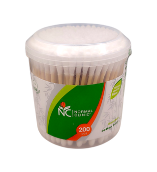 Палички ватні бамбук Normal Clinique BPN 032 200 шт. КРУГЛА 1392