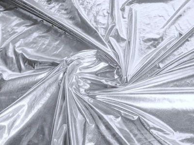 Ткань Плащевка metallic (плащевка фольга), серебро, пог. м. (н12, 12593, цв1)