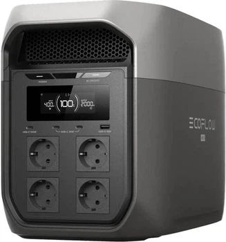 Stacja zasilania Ecoflow Delta 3 Max / 2400 W / 2048 Wh / LiFePO4 (EFD3M-G-EU-CBOX)