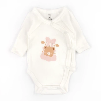 Боді для немовля Dexter`sт з довгим рукавом teddy basket інтерлок 46 см білий