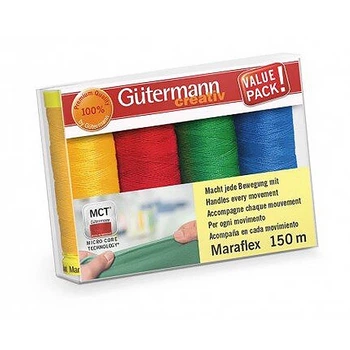Набор нитей Maraflex Gutermann для эластичных тканей, 4 катушки 734006_2 734529