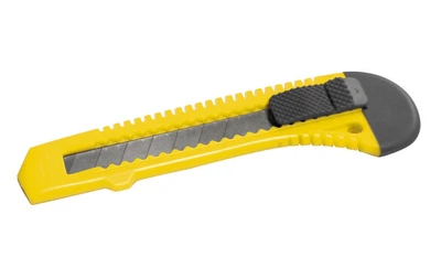 Ніж MASTERTOOL 18 мм пластиковий фіксатор кнопковий 17-0518