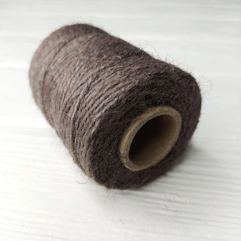 Джутовий шпагат, 2мм*80м, 100 г, колір коричневий