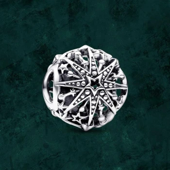Серебряная бусина шарм "Праздничная снежинка" Pandora (Пандора) 792360c00