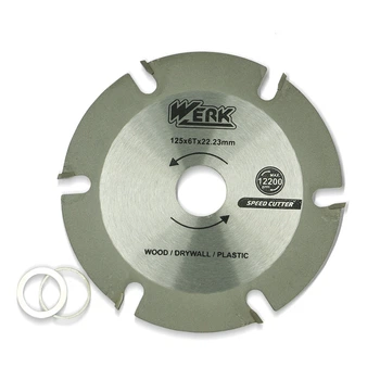 Диск універсальний по дереву для КШМ 125 x 6T x 22.23mm Werk