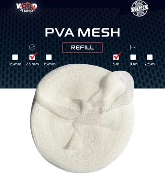ПВА сетка World4Carp PVA Mesh Ø25 мм, 5 м