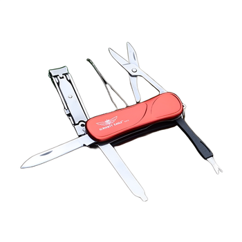 Мультитул маникюрный Almighty Eagle 7 инструментов Red + Кейс