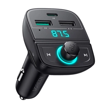 АЗП з FM-модулятором CD229 FM&bluetooth Transmitter&Car Charger + TF Slot чорний