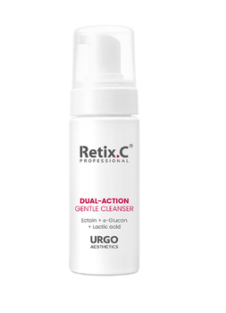 Retix.C Dual-Action Gentle Cleanser 150 мл – деликатная пенка для очистки лица с эктоином, α-глюканом и молочной кислотой, профессиональное очищающее средство Retix.C