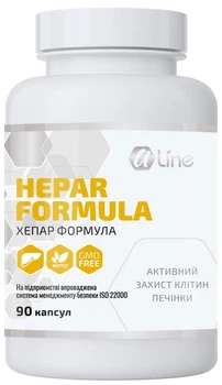 Хепар Формула (HEPAR FORMULA) 90капс., підтримує роботу печінки і жовчовивідних шляхів, A-line.
