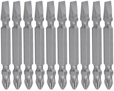 Насадка отверточная Granite двусторонняя PH2/SL6 65 мм ¼" S2 набор 10 шт 10-26-651