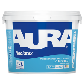 Износостойкая интерьерная краска Aura Neolatex 2,5л