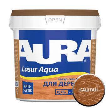 Лазур AURA Lasur Aqua акрилова каштан 0,75л