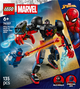 Конструктор LEGO Super Heroes Marvel Робот Майлза Моралеза vs. Людина-павук 2099 135 елементів (76337)