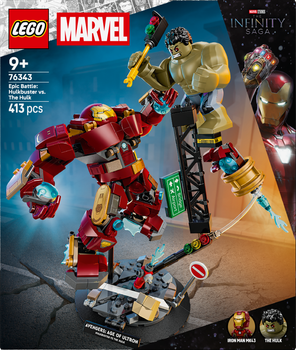 Конструктор LEGO Super Heroes Marvel Легендарна битва: Халкбастер vs. Халк 413 елементів (76343)