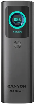 УМБ Canyon OnPower 265 20000 mAh 165W PD/QC2.0-3.0 Black (CNS-CPB265DG)