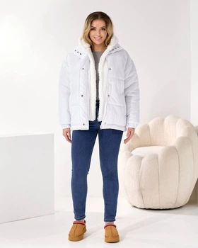 Жіноча зимова куртка Uaclothes 54/60 Молочний (like36064-1648613101)