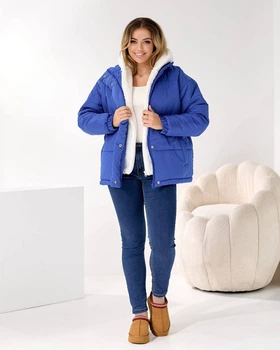Жіноча зимова куртка Uaclothes 54/60 Синій (like36061-1648313101)