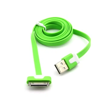 Кабель FROM FACTORY USC для Apple різні кольори USB/30mm/1м Салатовий