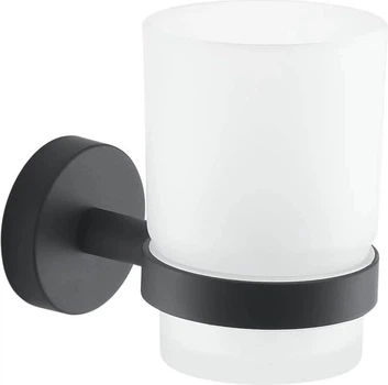 Стакан для ванної Gedy Eros Чорно-біла (23101400200)