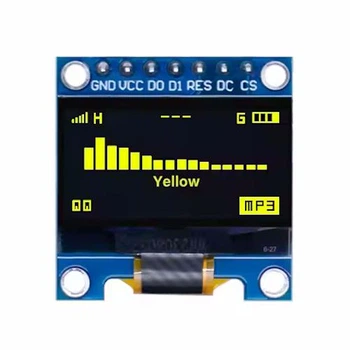 Дисплей OLED 0.96 интерфейс SPI желтый
