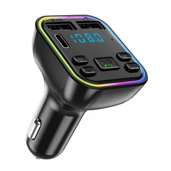 FM-модулятор с 2 USB и 1 Type-C для авто G39