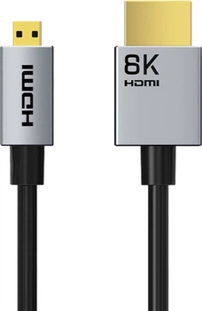 Кабель CableTime micro HDMI (M) – HDMI (M) 8K/60Hz, 48Gbps, 3 м (CH16N) (CA915880)