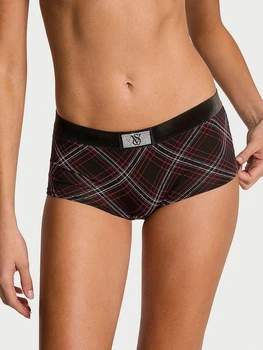 Трусики хипстеры женские хлопковые Victoria's Secret 27185225 L Черные (42112955166955)