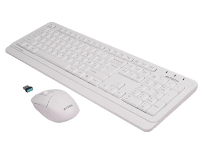 Комплект бездротовий A4Tech FG1012 радіоканал білий