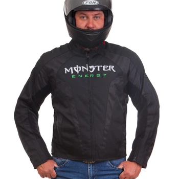 Мотокуртка с защитой и аэродинамическим горбом Monster MS-5528-G XL черный