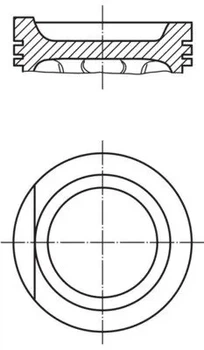 Поршень MAHLE / KNECHT 029 90 02 Volkswagen Transporter, Vento 044107081, 044107081A, 044107107L
