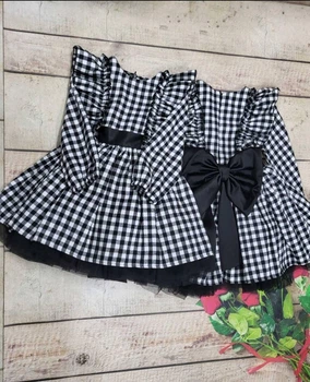 Сукня святкова Rozzi Girls 116 см клітинка, чорний