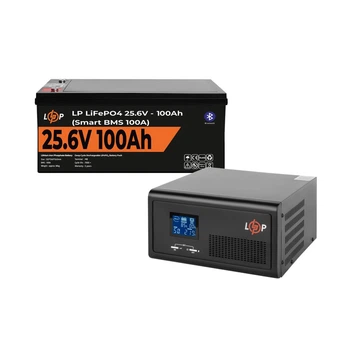 Комплект резервного питания LP (LogicPower) ИБП + литиевая (LiFePO4) батарея (UPS 2300VA + АКБ LiFePO4 2560W)