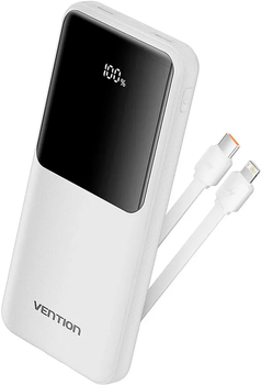 Powerbank Vention FHOW0 10000mAh 22.5W White (6922794784642)