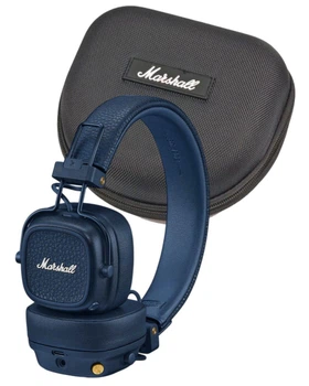 Комплект наушники Marshall Major V Midnight Blue Original + Кейс