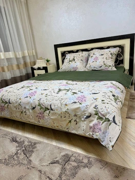 Постільна білизна бавовняна Палау Двоспальна 180 x 220 Бязь Біла 70 х 70