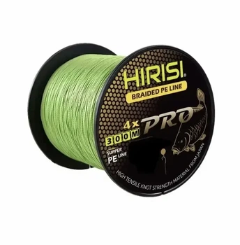 Шнур рибальський плетений 300 м HIRISI 4X0.28 мм 15 кг 3# 33 lb 300 м колір хакі