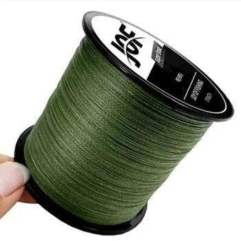 Плетений шнур для риболовлі JOF ×4 300м #2.0 0.23 мм 28 lb 12.7 kg ArmyGreen