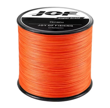 Плетений шнур для риболовлі JOF ×4 300м #2.0 0.23 мм 28 lb 12.7 kg Orange
